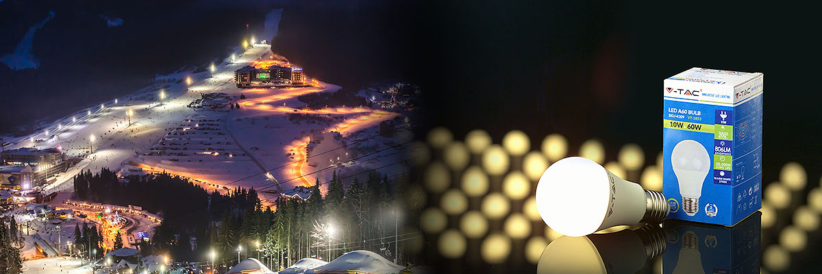 LED ski slopes